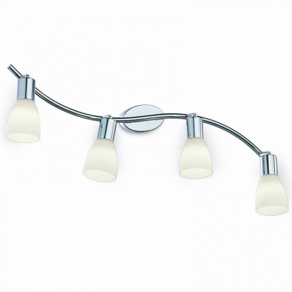 Спот Ideal Lux Snake PL4 для спальни площадью до 8.9 кв.м., цвет белый,  в современном стиле