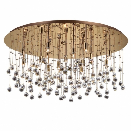 Потолочный светильник Ideal Lux Monnlight PL15 Oro для гостиной площадью до 33.3 кв.м.,  в стиле арт-деко