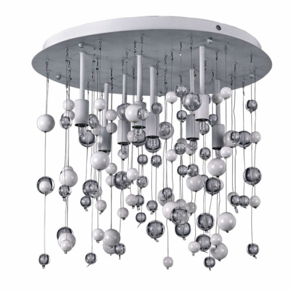 Потолочный светильник Ideal Lux Neve PL8 Bianco для гостиной площадью до 17.8 кв.м.,  в современном стиле
