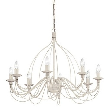 Подвесная люстра Ideal Lux Corte SP8 Bianco Antico для гостиной площадью до 17.8 кв.м.,  в стиле прованс