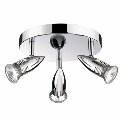 Спот Ideal Lux Alfa PL3 Cromo для магазина площадью до 8.3 кв.м., цвет хром,  в современном стиле