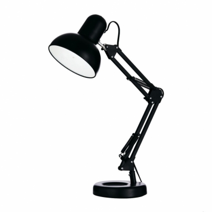 Настольная лампа Ideal Lux Kelly TL1 Nero для офиса площадью до 2.2 кв.м.,  в современном стиле