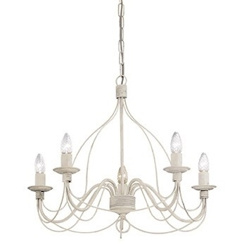 Подвесная люстра Ideal Lux Corte SP5 Bianco Antico для кухни площадью до 11.1 кв.м.,  в стиле прованс