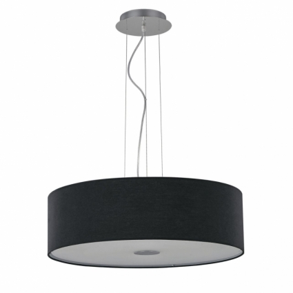 Подвесной светильник Ideal Lux Woody SP5 Nero для гостиной площадью до 16.7 кв.м.,  в современном стиле