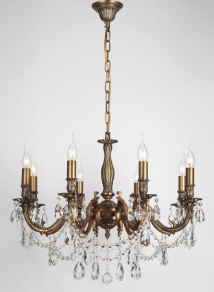 Подвесная люстра Lucia Tucci Firenze 141.8 Antique для гостиной площадью до 26.7 кв.м.,  в классическом стиле