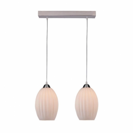 Подвесной светильник IDLamp Iris Muar 229/2-Chrome для кухни площадью до 6.7 кв.м.,  в современном стиле
