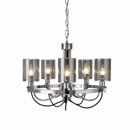 Подвесная люстра Arte Lamp Ombra A2995LM-5CC для спальни площадью до 11.1 кв.м.,  в стиле Хай-тек
