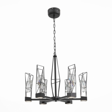 Подвесная светодиодная люстра ST Luce Progetto SL815.303.06 для гостиной площадью до 19 кв.м.,  в стиле арт-деко