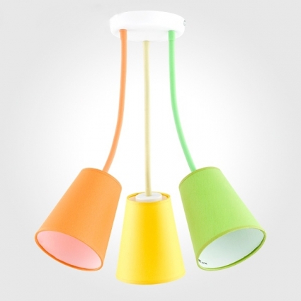 Подвесная люстра TK Lighting 2106 Wire Colour для детской площадью до 10 кв.м.,  в современном стиле