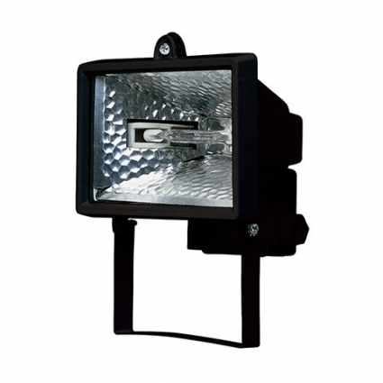 Прожектор галогенный Horoz 150W черный 065-001-0150 (HL100) на площадь до 8.3 кв.м., цвет черный,  в современном стиле
