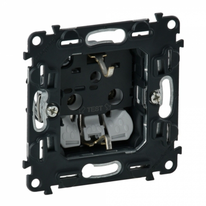 Розетка Legrand Valena Мех In Matic 16A 250V с/з безвинтовой зажим 753021, цвет черный,  в современном стиле