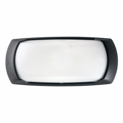Уличный настенный светильник Ideal Lux Francy-2 AP1 Nero на площадь до 1.3 кв.м., цвет черный,  в современном стиле