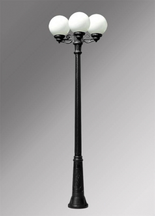 Уличный фонарь Fumagalli Ricu Bisso/G250 G25.157.S30.AYE27 на площадь до 10 кв.м., цвет черный,  в стиле ретро