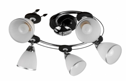 Спот Toplight Sara TL2730X-05BC для спальни площадью до 11.1 кв.м., цвет белый,  в современном стиле