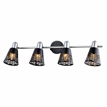 Спот Toplight Susan TL3760Y-04BC для прихожей площадью до 8.9 кв.м., цвет черный,  в стиле Хай-тек