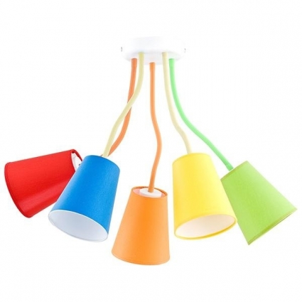 Подвесная люстра TK Lighting 2107 Wire Colour для детской площадью до 16.7 кв.м.,  в современном стиле