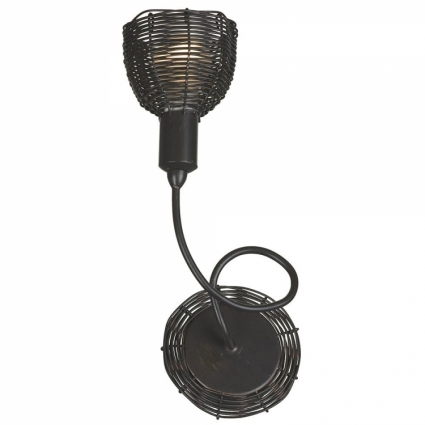 Бра Lussole Ancona LSN-1001-01 для спальни площадью до 2.2 кв.м., цвет коричневый,  в стиле лофт
