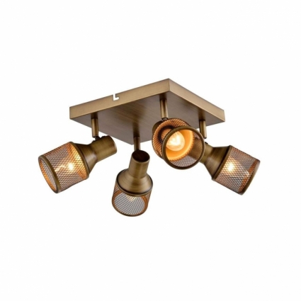 Спот Toplight Silvia TL3750Y-04AB для прихожей площадью до 8.9 кв.м., цвет бронза,  в стиле лофт