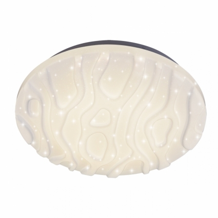 Потолочный светодиодный светильник с пультом ДУ IDLamp Onde 375/40PF-LEDWhite для кухни площадью до 11 кв.м.,  в современном стиле