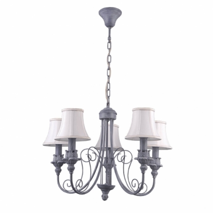 Подвесная люстра Vele Luce Charlotte VL1457L05 для спальни, цвет белый,  в стиле прованс