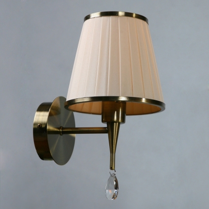 Бра Brizzi Alora MA 01625W/001 Bronze Cream для спальни площадью до 2.2 кв.м.,  в стиле модерн