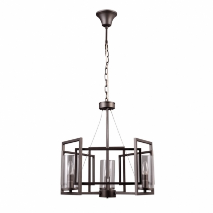 Подвесная люстра Vele Luce Oliver VL1462L03 для спальни, цвет коричневый,  в современном стиле