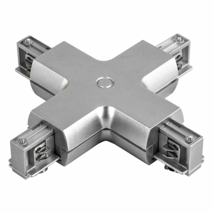 Коннектор X-образный Lightstar Barra 504149, цвет серый