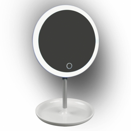 Зеркало с подсветкой (UL-00002758) Uniel TLD-590 White/LED/80Lm/6000K/Dimmer для спальни площадью до 2 кв.м.,  в современном стиле