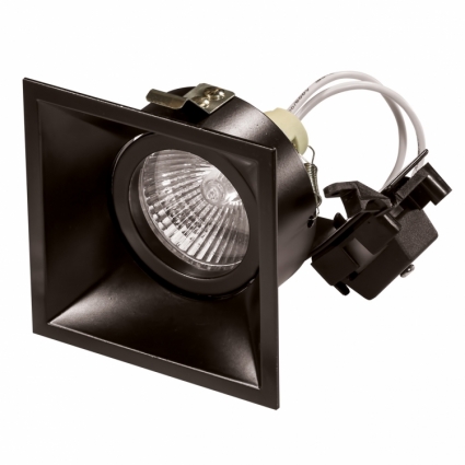 Встраиваемый светильник Lightstar Domino Quadro 214507 для прихожей, цвет черный,  в современном стиле
