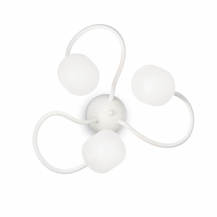 Спот Ideal Lux Octopus AP3 Bianco для спальни, цвет белый,  в современном стиле
