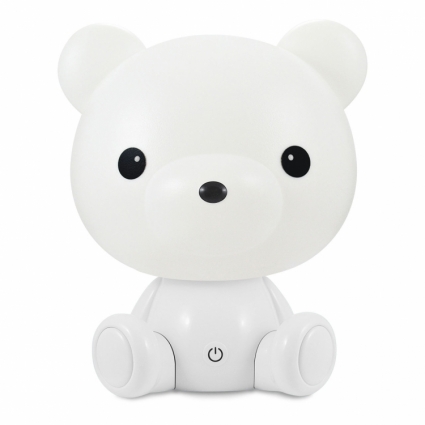 Настольная лампа Lucide Dodo Bear 71590/03/31 для детской, цвет белый,  в современном стиле