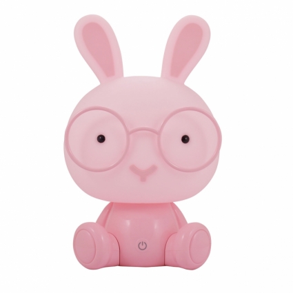 Настольная лампа Lucide Dodo Rabbit 71591/03/66 для детской, цвет розовый,  в современном стиле
