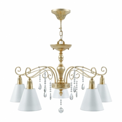 Подвесная люстра Lamp4you Provence E4-05-H-LMP-O-25-CRL-E4-05-TR-DN для спальни площадью до 11.1 кв.м.,  в стиле прованс