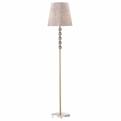 Торшер Ideal Lux Queen PT1 для спальни площадью до 3.3 кв.м., цвет золотой,  в стиле модерн