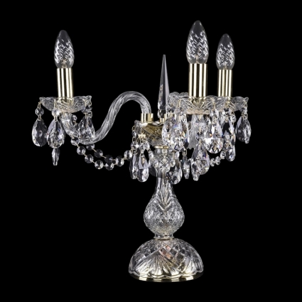 Настольная лампа Bohemia Ivele 5706/3/141/G для больших залов площадью до 6.7 кв.м.,  в классическом стиле