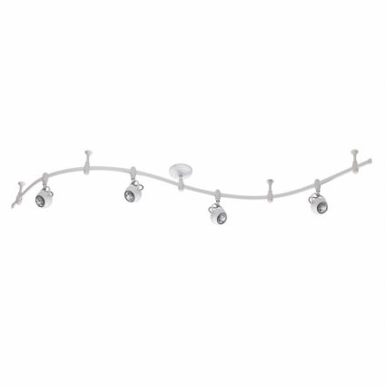 Трековая система Odeon Light Pulla 3804/4TR для спальни, цвет белый,  в стиле Хай-тек