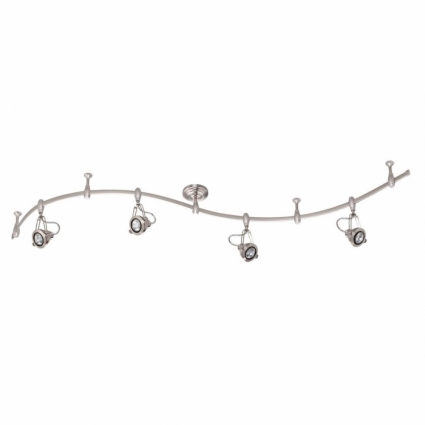 Трековая система Odeon Light Breta 3807/4TR для спальни, цвет матовый никель,  в стиле лофт