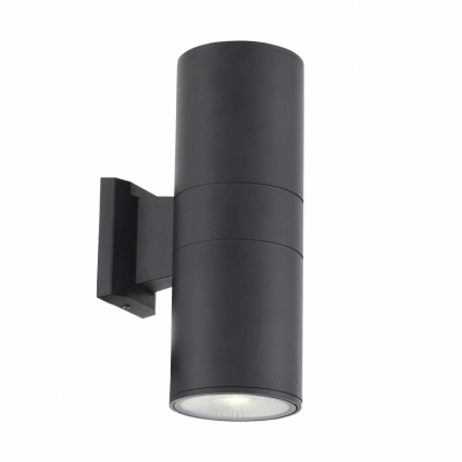 Уличный настенный светодиодный светильник ST Luce Tubo2 SL074.411.02 на площадь до 6 кв.м., цвет черный,  в современном стиле