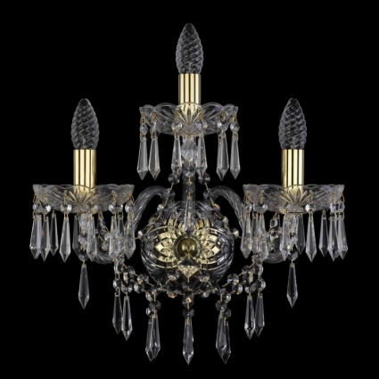Бра Bohemia Ivele 1403B/2+1/160/XL/G для больших залов, цвет золотой,  в классическом стиле