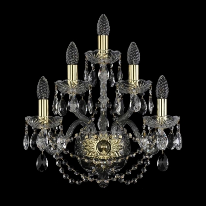 Бра Bohemia Ivele 1406B/2+2+1/160/G для больших залов, цвет золотой,  в классическом стиле