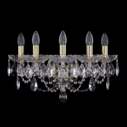 Бра Bohemia Ivele 1406B/5/160/XL/G для больших залов, цвет золотой,  в классическом стиле