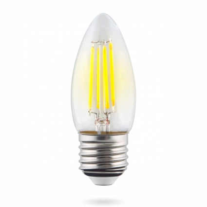 Лампа светодиодная E27 6W 4000К прозрачная VG10-C1E27cold6W-F 7029