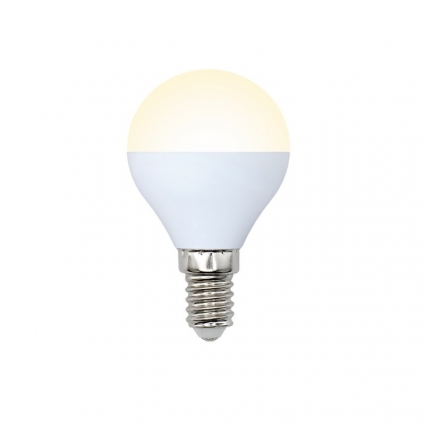 Лампа светодиодная (UL-00003820) E14 7W 3000K матовая LED-G45-7W/WW/E14/FR/NR