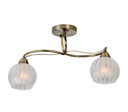 Потолочный светильник IDLamp Brunilda 237/2PF-Oldbronze для кухни площадью до 6.7 кв.м.,  в современном стиле