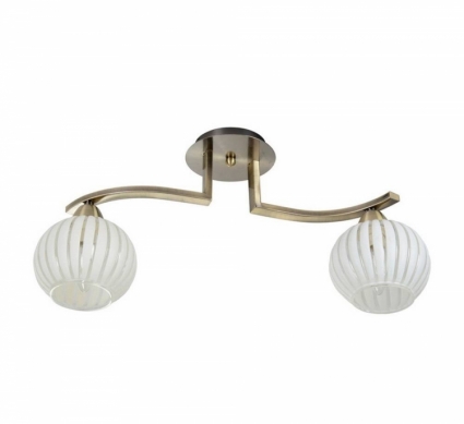 Потолочный светильник IDLamp Deborah 863/2PF-Oldbronze для спальни площадью до 6.7 кв.м.,  в современном стиле