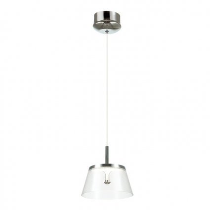 Подвесной светодиодный светильник Odeon Light Abel 4108/7L для спальни, цвет хром,  в современном стиле