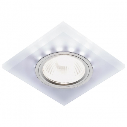 Встраиваемый светодиодный светильник Ambrella light Led S215 W/CH/WH для кухни, цвет белый,  в современном стиле