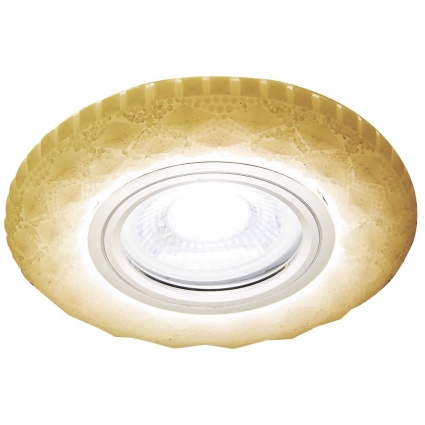 Встраиваемый светодиодный светильник Ambrella light LED S288 W для гостиной, цвет белый,  в классическом стиле