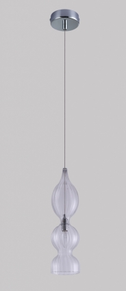 Подвесной светильник Crystal Lux Iris SP1 B Transparent для кухни, цвет хром,  в современном стиле