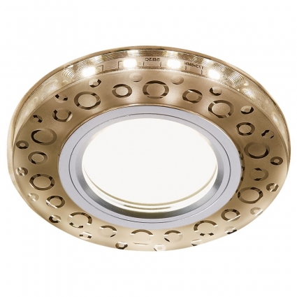 Встраиваемый светодиодный светильник Ambrella light Led S218 WH/CH/WA для кухни, цвет белый,  в современном стиле